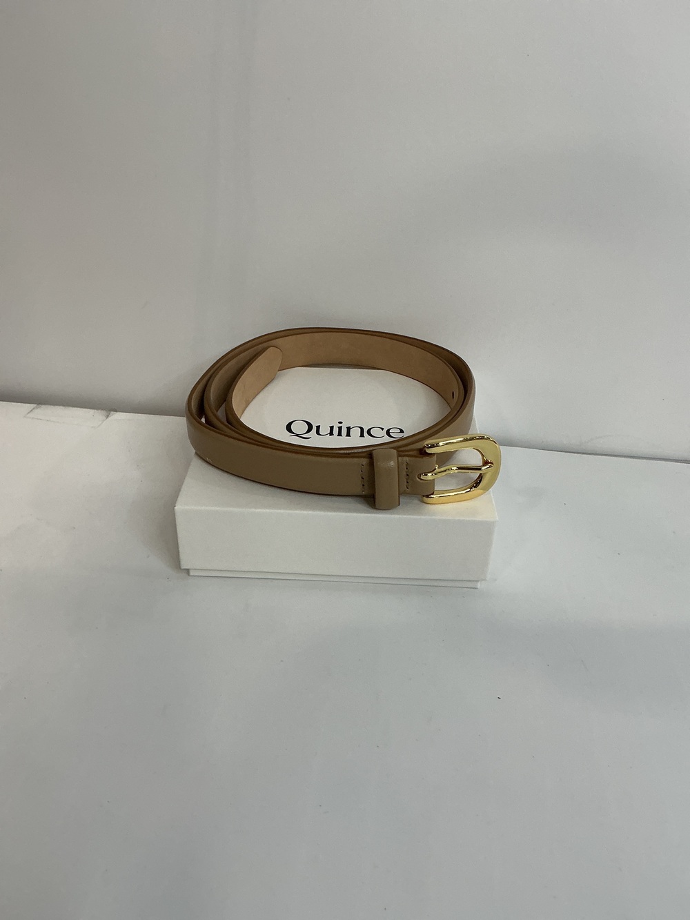 Sofia European Leather Skinny Belt